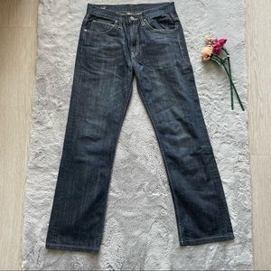 Lee regular fit dark blue jeans, men